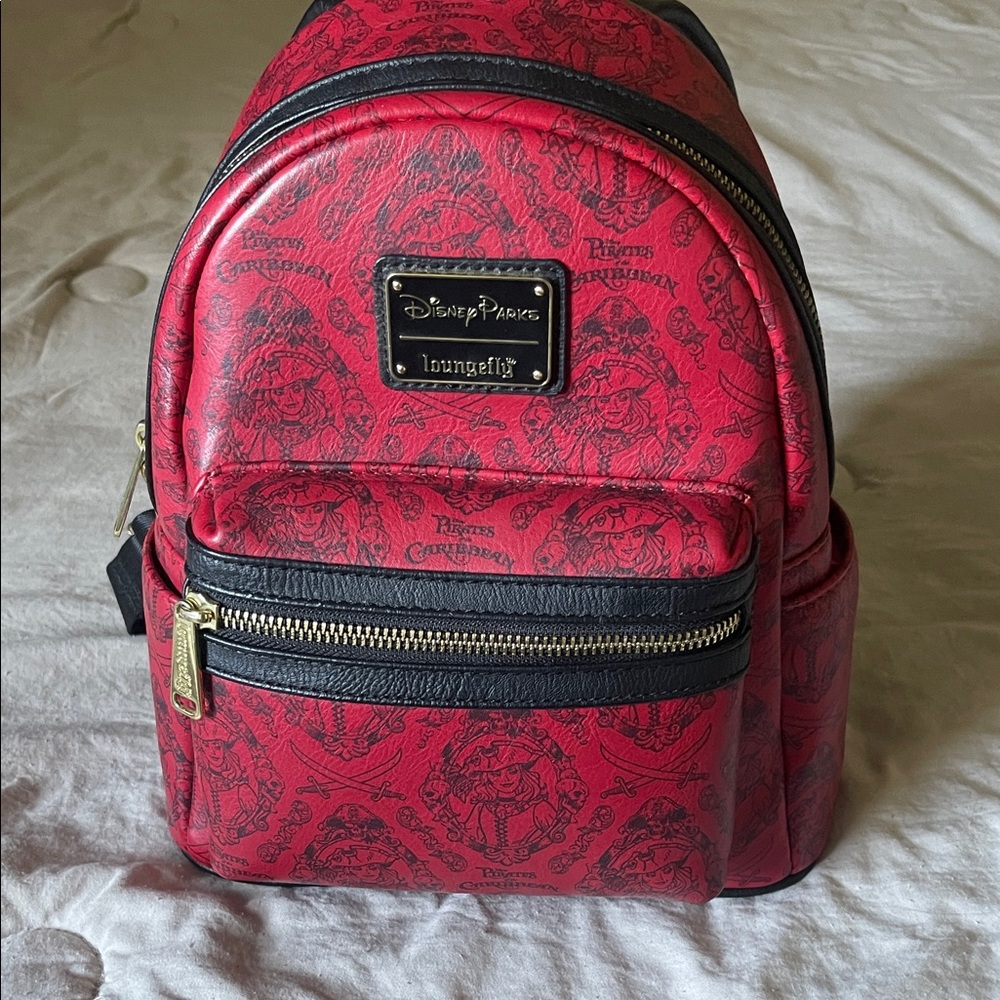 Disney Loungefly Red and Black Backpack